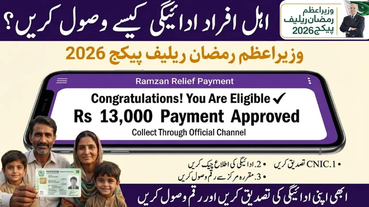 How Eligible Beneficiaries Can Receive PM Ramzan Relief Payment