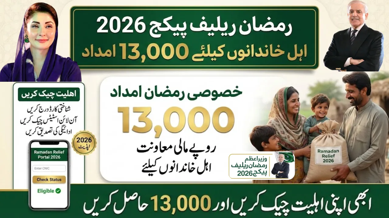 PM Ramadan Relief Package 2026 Rs13000 Assistance for Eligible Families