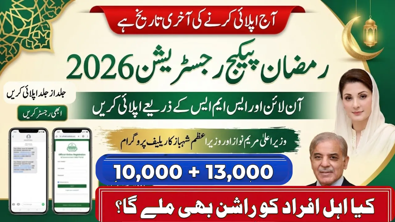 Ramadan Relief Package Rs23000 Under PM and CM Initiative 2026